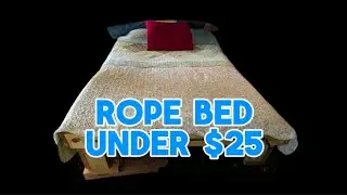 How to make a rope bed for camping & preppers