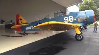 AC TrackTech T1 Tug Moving a T-6G