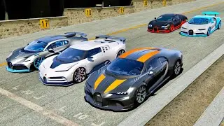 Bugatti Chiron Super Sport 300+ vs Bugatti Supercars - Monza