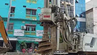Rotatory Drilling Rig l RTC X Road flyover work l Hyderabad Flyovers