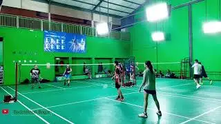 Aby/ Tia 🆚 Nick/ Key #badmintonbogor 