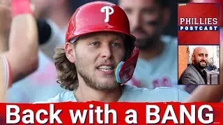 PHILLIES POSTCAST: Philadelphia Phillies top Washington Nationals, 11-9 as Bohm THRIVES in return