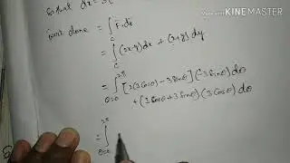 Vector Integration (work done by force) problem part 4