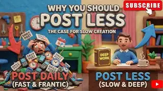 Why You Should Post Less (The Case for Slow Creation)