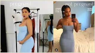 Trying on my pre pregnancy clothes while 30 weeks pregnant | Oh Polly, Nasty Gal, etc. | J MAYO
