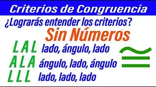 Reto, ¿Lograrás entender los criterios de congruencia sin números en los triángulos rectángulos?