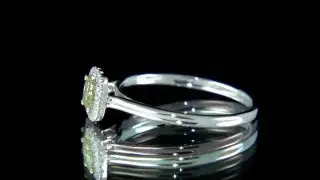 HD053 Yellow Diamond Engagement Ring