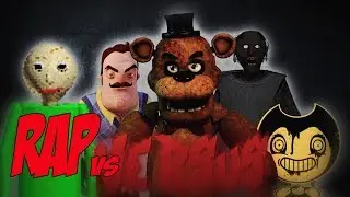 RAP DE LOS VIDEOJUEGOS DE TERROR - FREDDY vs BALDI vs GRANNY vs HELLO NEIGHBOR vs BENDY