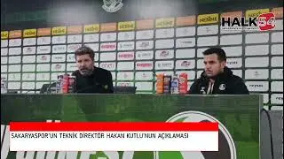Sakaryaspor&rsquo;un teknik direkt&ouml;r Hakan Kutlu&rsquo;nun a&ccedil;ıklaması