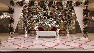 Drone Shoot Crown Banquet Hyderabad Luxury #HallDecoration #WeddingStage #Wedding #EventDecoration 
