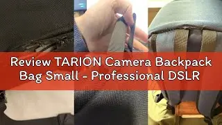 Review TARION Camera Backpack Bag Small - Professional DSLR Camera Bag with Waterproof Rain Cover La