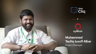 Customer Testimonials | How Zoho Cliq transforms collaboration at Aplikasi | Zoho Cliq