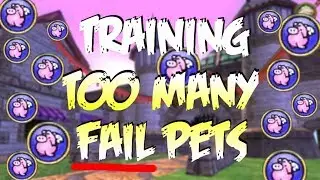 Wizard101: TOO MANY Pets to Mega! ALL FAILS?! (Baby to Mega)