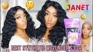 Trying This $20 Janet Synthetic Wig | Talk Through Try On Review.. 🤔