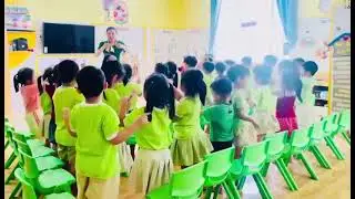 Video hát khởi động tiết học cùng các bé lớp lá trường Mầm Non Tuổi Tiên