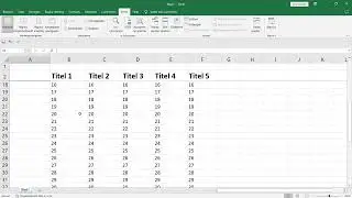 Hoe kan je Titelrijen BLOKKEREN in EXCEL?