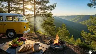 Mountain Morning Vanlife ☀️ | Soft Indie Folk Music to Relax Outdoors