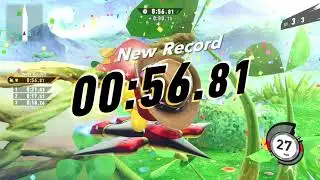 Fantasy Meadows in 00:56.81 - Kirby Air Riders (Starman + Winged Star)
