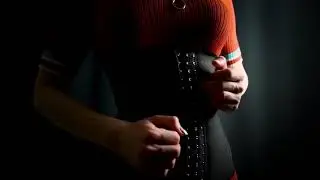 Orange Dress Scratching ASMR