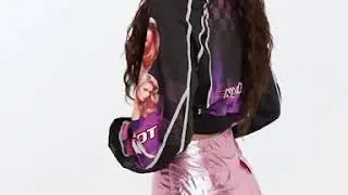 Shiny pants with utility pockets