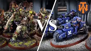 #15 Death Guard VS  Ultramarines 40k Battle Report 500 Points 9th Edition Combat Patrol