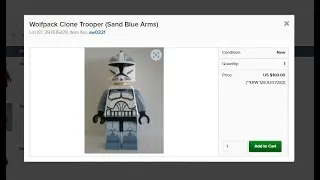 [lego star wars] 7964 Wolfpack Clone Trooper (Sand Blue Arms)