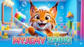 🦷 MYCIE ZĘB&Oacute;W z Rysiem! Szuru Buru - Piosenka dla Dzieci (2 minuty) ⏱️
