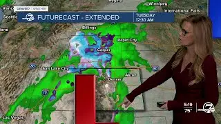 One more warm day, then a lot of rain arrives