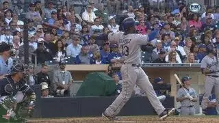 Hanley Ramirez sends a long homer to the third deck