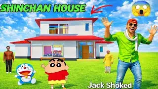 Shinchan ka new house⛪️😃 jack shocked🫡Doremon😉Indian Auto Theft Simulator #drivinggame  #3dgaming 