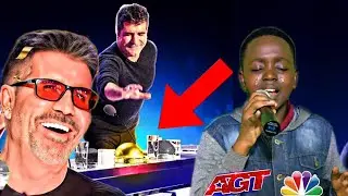 Simon Cowell Gives African Kid A Golden Buzzer For Singing Goodness Of God,AGT 2024