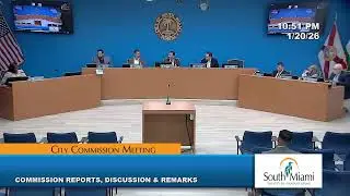 January 20th, 2026 City Commission Meeting