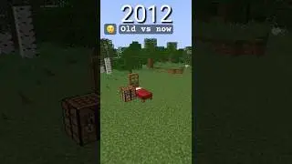Minecraft2012 vs Minecraft2023🥺 #minecrafter #minecrafters #shorts #respect