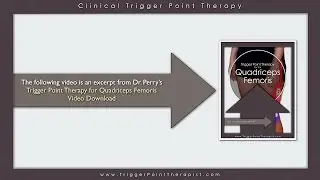 Vastus Medialis Trigger Points and Knee Pain