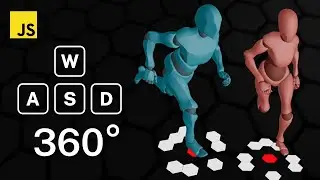 Hex Grid WASD for Top-Down MOBAs and ARPGs (Three.js, React Three Fiber)