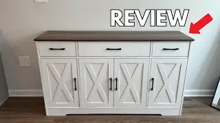 HOSTACK Modern Farmhouse Buffet Cabinet - Full Review