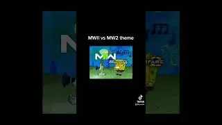 MWII VS MW2 THEME #shorts #short #cod #callofduty #music #intro #spongebob #funny #mw2 #mw2022 #mwii
