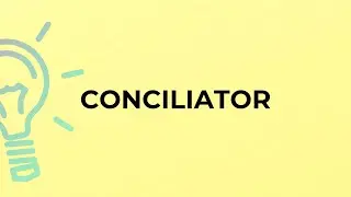 What is the meaning of the word CONCILIATOR?