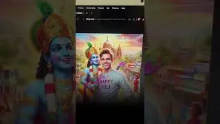 Generate Holi AI image with this website using this prompt #shorts #shortsfeed #ai