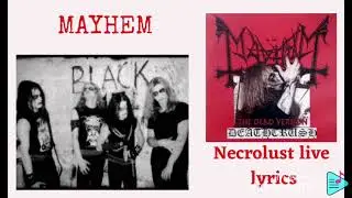 Mayhem : Necrolust live in Leipzig lyrics