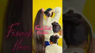 French twist Hairstyle 💕✨ #hairstyle #hair #shorts #short #tutorial #ytshort #longhair