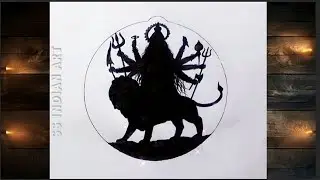 Maa Durga Pencil Art | Navratri drawing | How to draw maa durga drawing | Easy drawing | Chitra