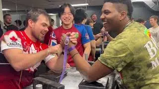Armwrestling Practice with Table Monkeys +surprise supermatch with Joshua Donroy/Andrew Golabek