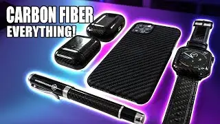 Ultimate Carbon Fiber Setup - Full body Apple Watch, Airpods and MORE! Pitaka & Monocarbon
