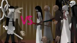 The Batter (OFF) vs Slendrina Family Sticknodes Animation
