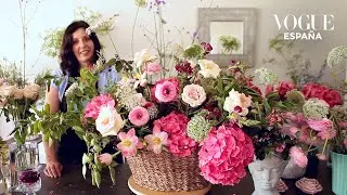 Un arreglo silvestre diferente con Francesca Lattanzi | Mercado de las Flores | VOGUE España