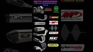 ZX10R Exhaust Sound 🔥 Comparison | Which Sounding Best #Arrow #akrapovic #scproject #shorts #spark