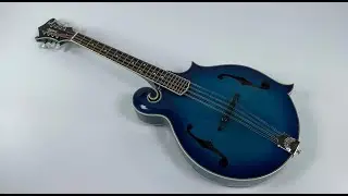 Afanti hand carved AA grade solid spruce top blue Octave mandolin