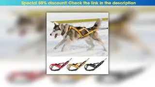 Unboxing Dog Sled Harness Pet Weight Pulling Sledding Harness Mushing X Back Harness For Large Dogs