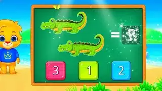 1 2 3 Counting Game 🧮 | Crocodile Cartoon | Kids Learning Hindi English 🚀